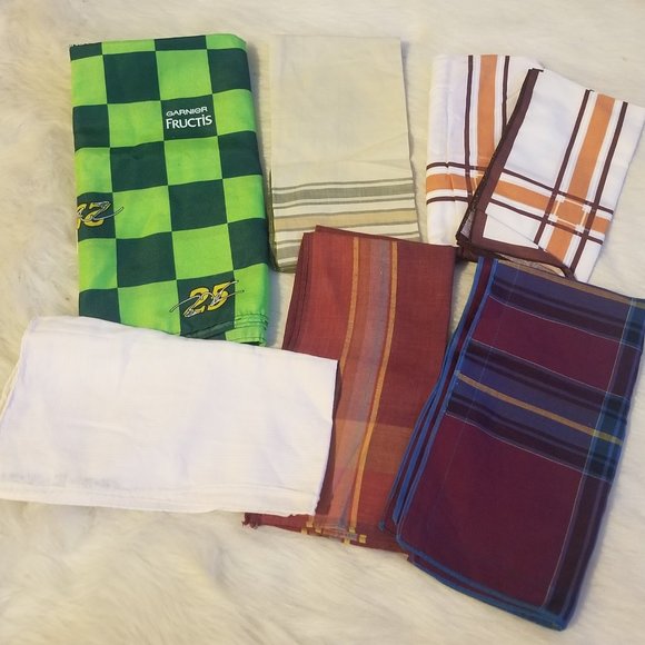 Other - 7 Assorted Men's Vintage Handkerchiefs Good Shape